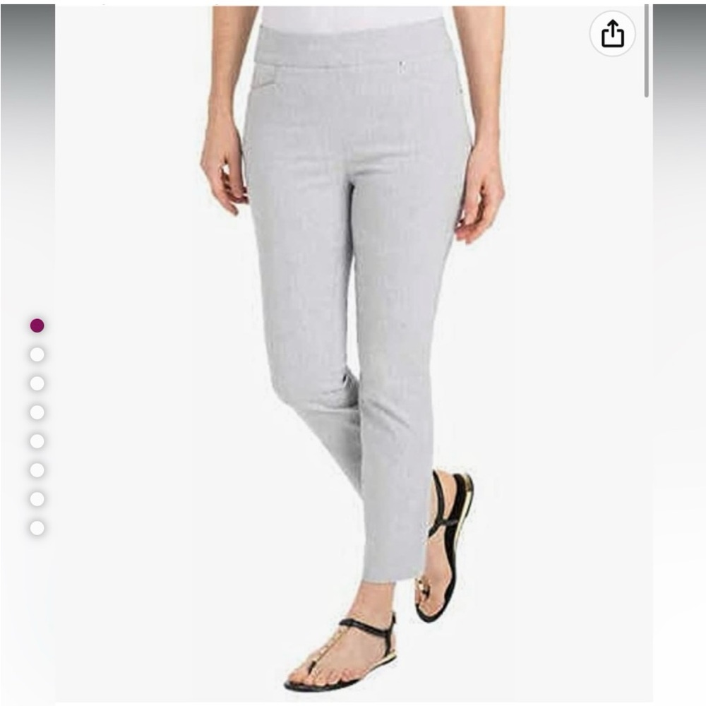 Hilary Radley Gray Ankle Cropped Jumpsuit